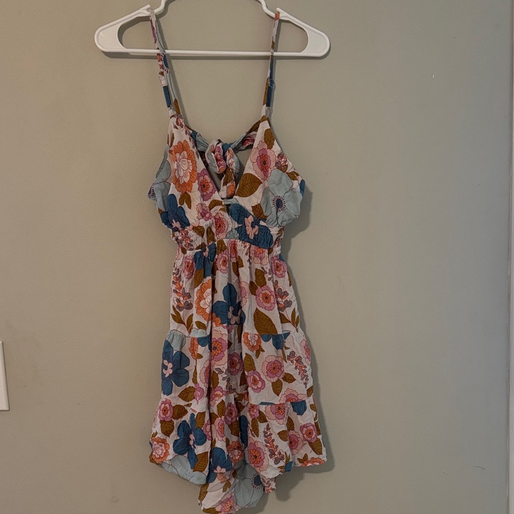 Angie Floral Mini Dress - Multicolor